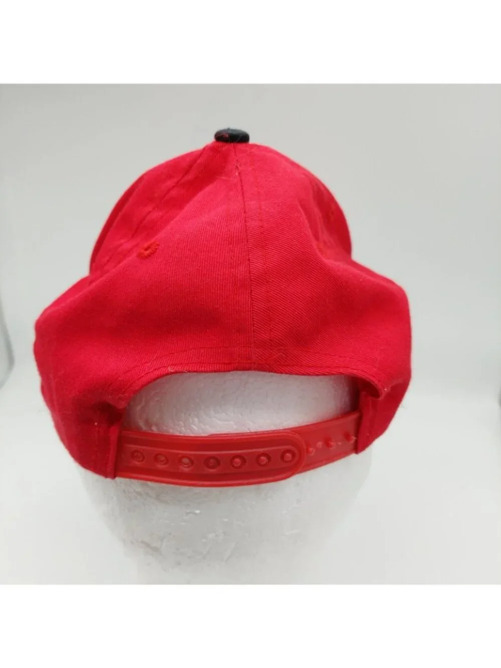 Cincinnati Reds Team Autographed Baseball Hat Youth Small Strapback Red Black